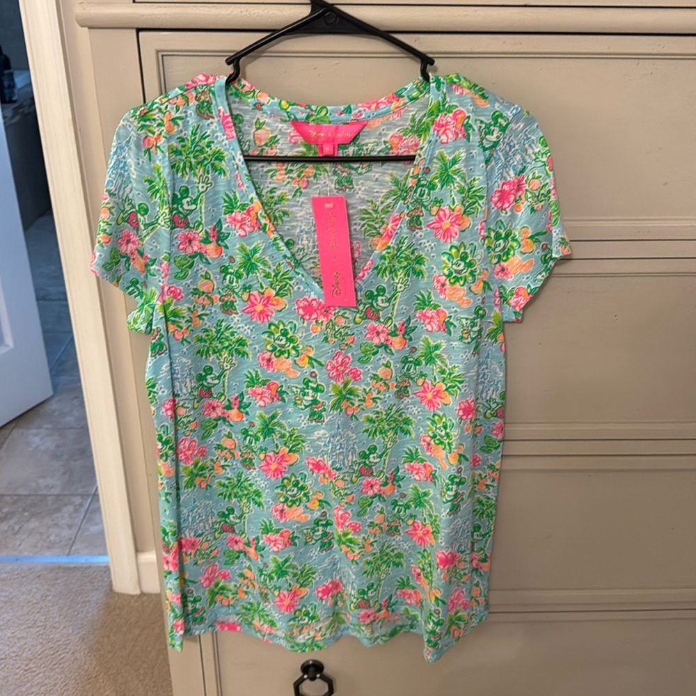 NWT Disney x Lilly Etta V-Neck Top